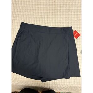 Spanks Women's Sunshine Collection Skort, Large, Midnight Navy, UPF 50+